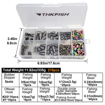 10g (3/8oz) fishing sinkers, 5 pieces