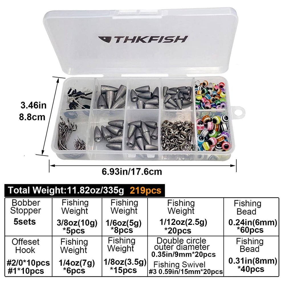 10g (3/8oz) fishing sinkers, 5 pieces