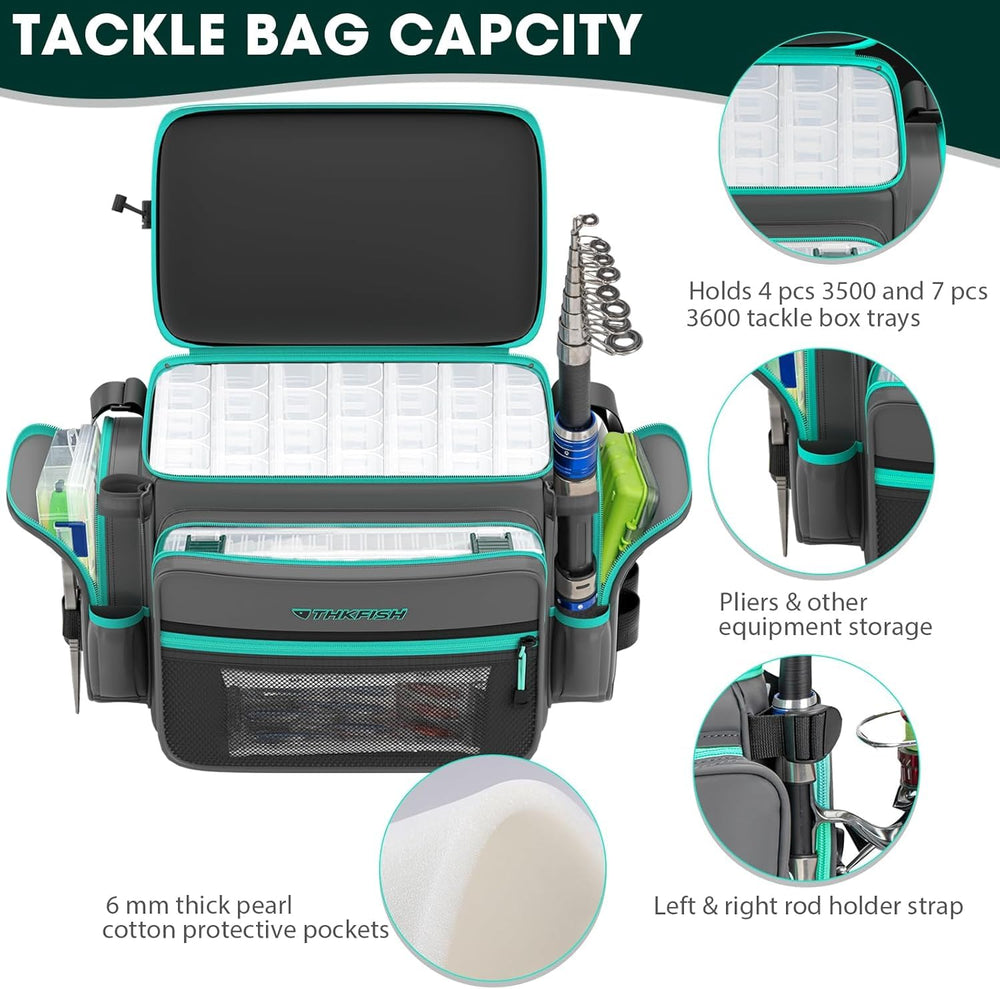 THKFISH bag holding 3600/3700 tackle trays
