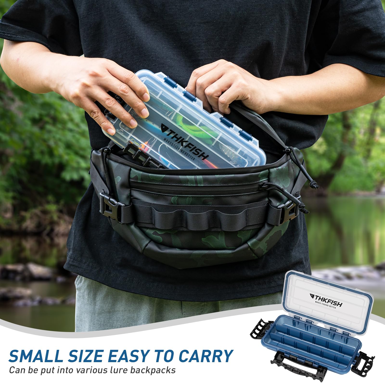 Two-pack set of THKFISH tackle boxes