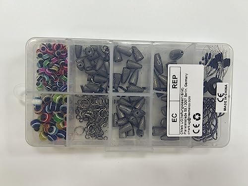 Offset hooks #1 and #2/0, 20 pieces