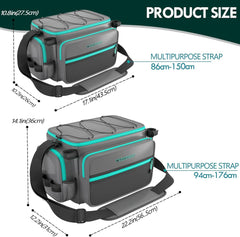 THKFISH tackle bag open with removable divider