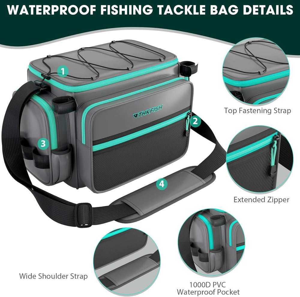 Waterproof rustproof zippers on THKFISH bag