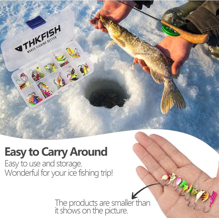 THKFISH UV-coated jigs glow for broader lure reach after dark.