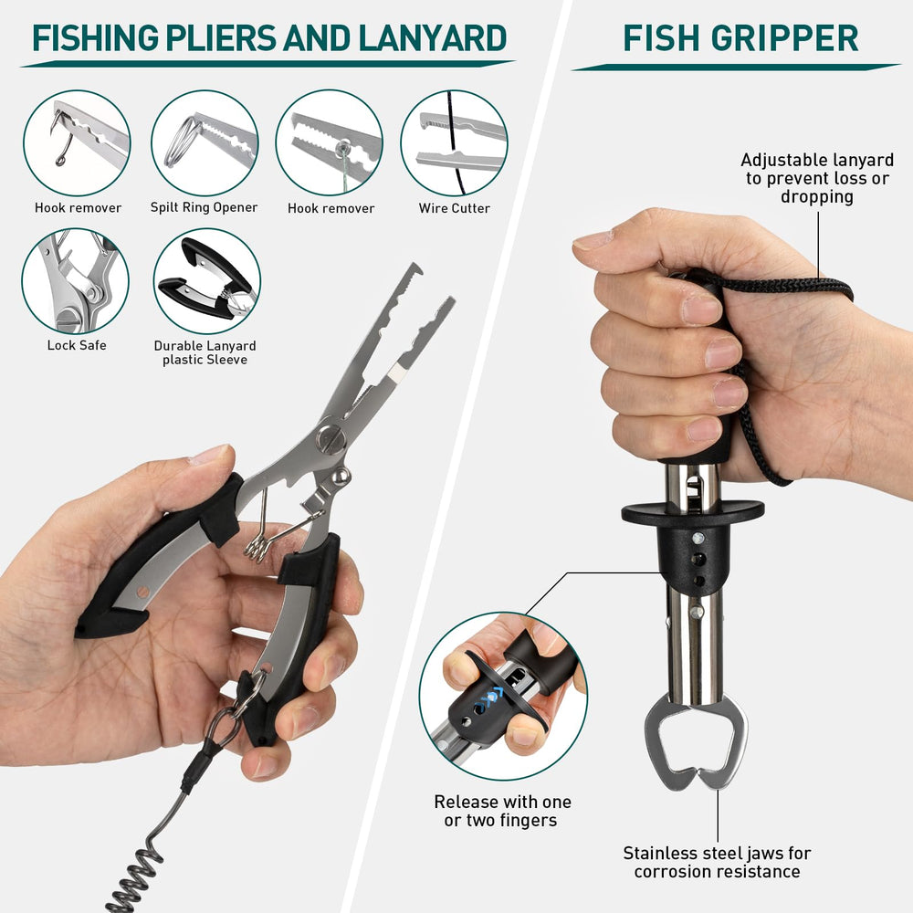 THKFISH 85-piece lure kit offers varied options for freshwater and saltwater fishing.
