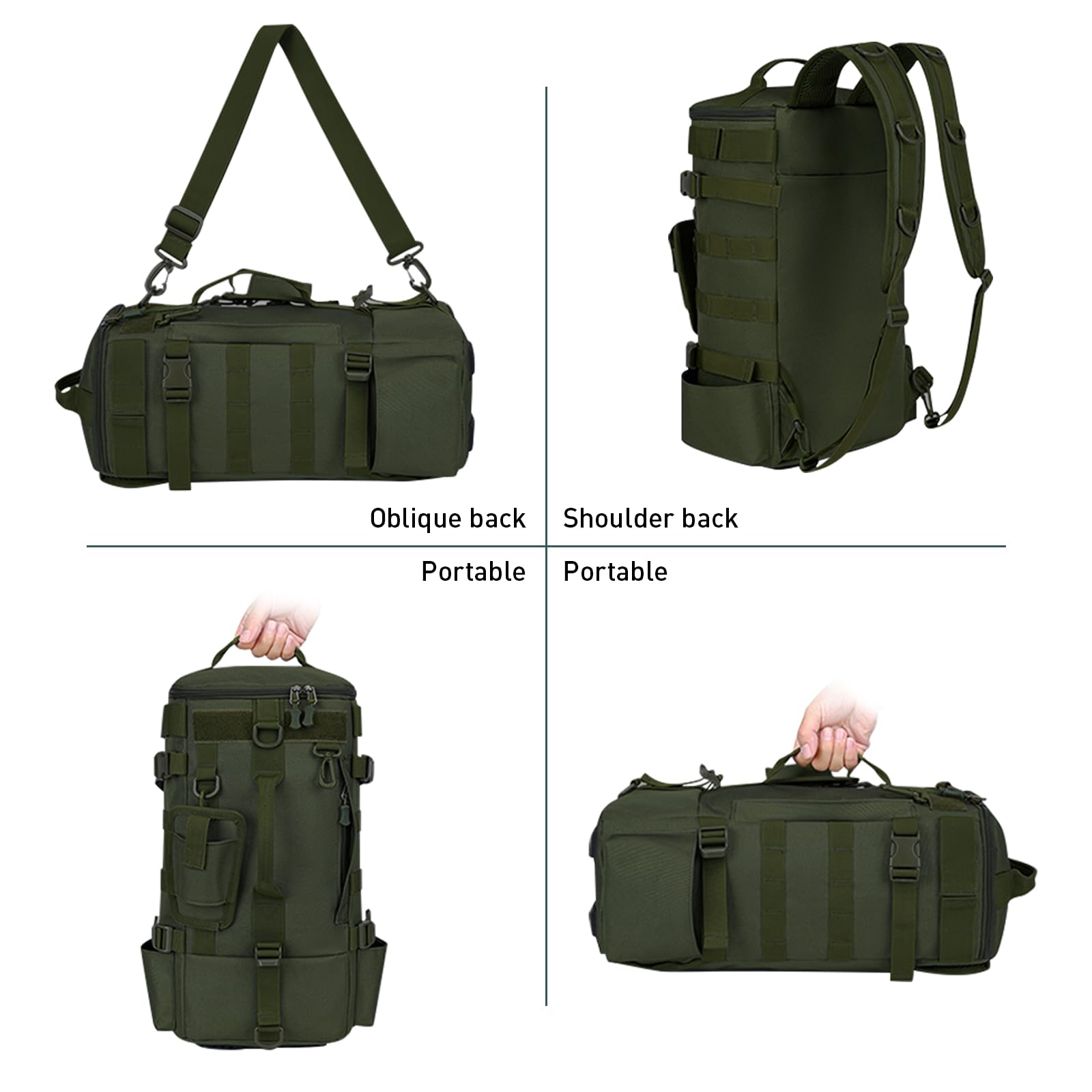 THKFISH adjustable shoulder straps provide comfort during long trips.