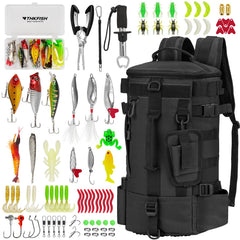 THKFISH fishing backpack with rod holders keeps gear organized for a day on the water.