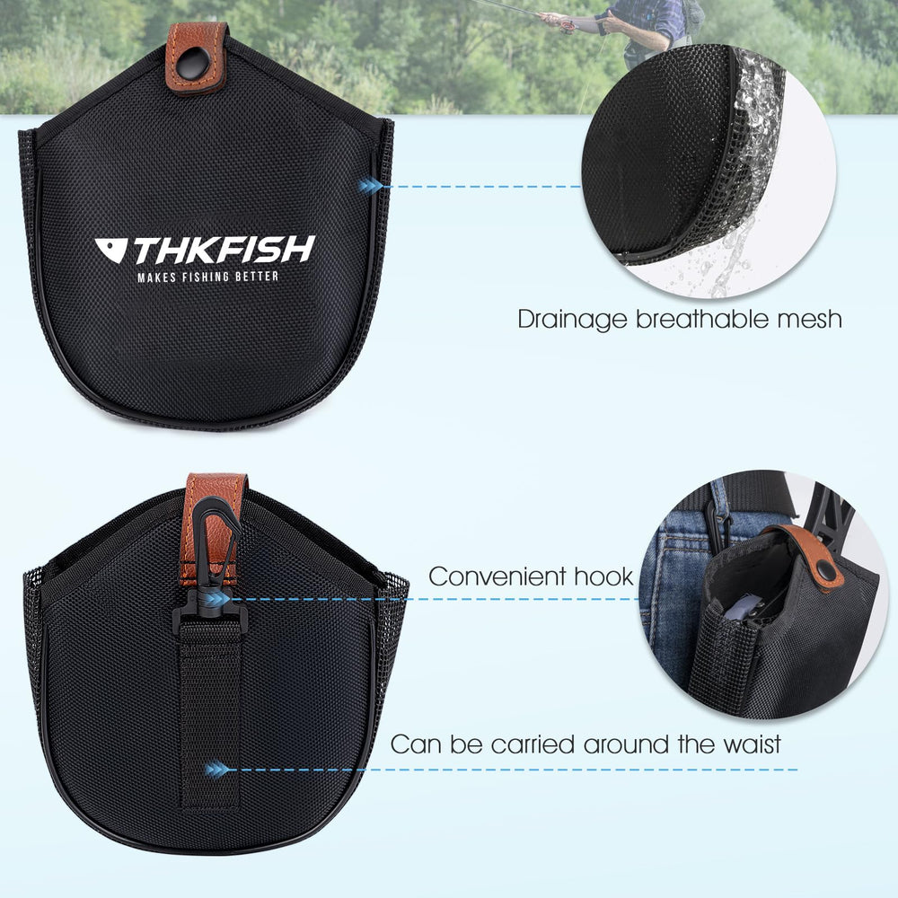 Carrying bag and net ready for on-the-go fishing