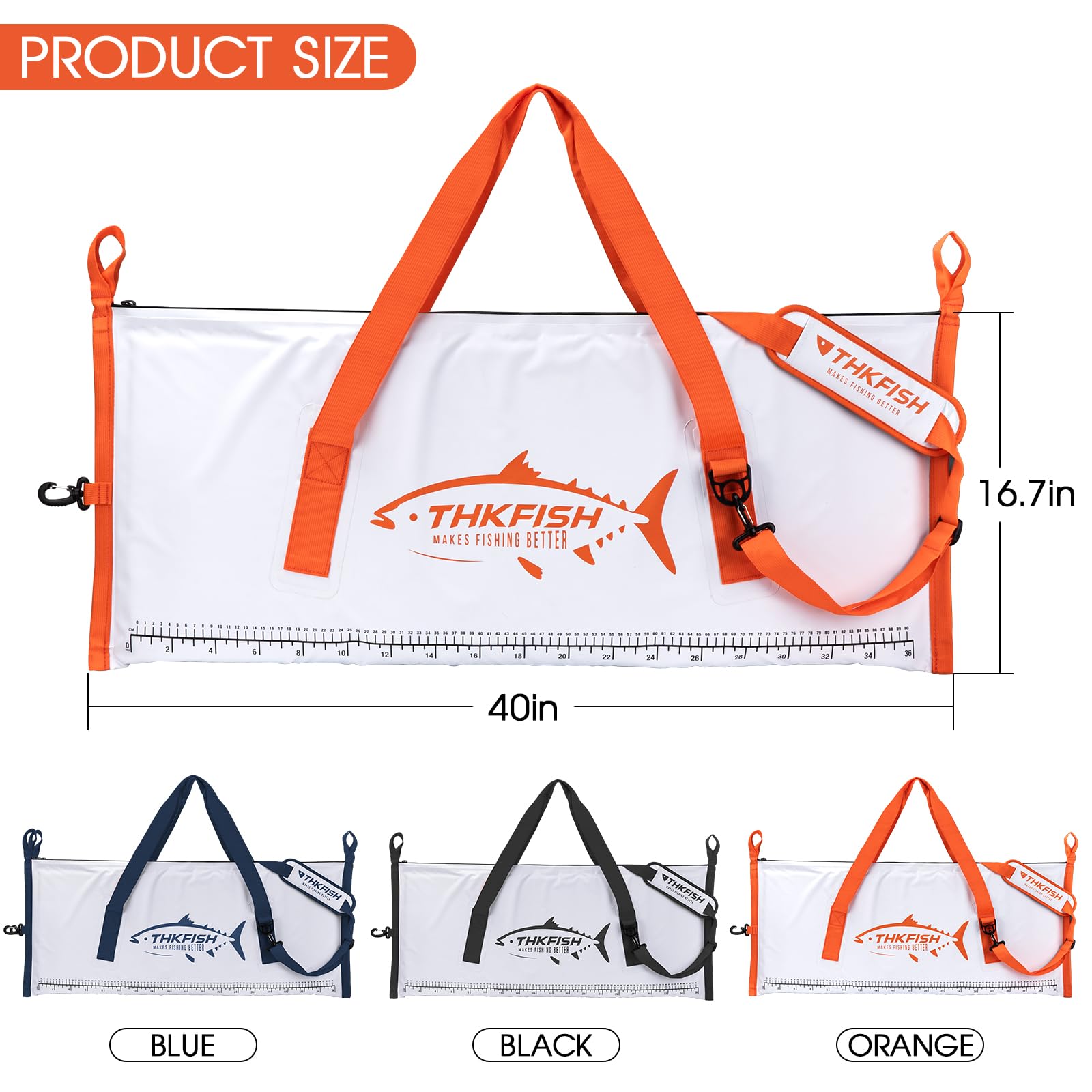 THKFISH comfortable carry handle for easy transport from boat to car