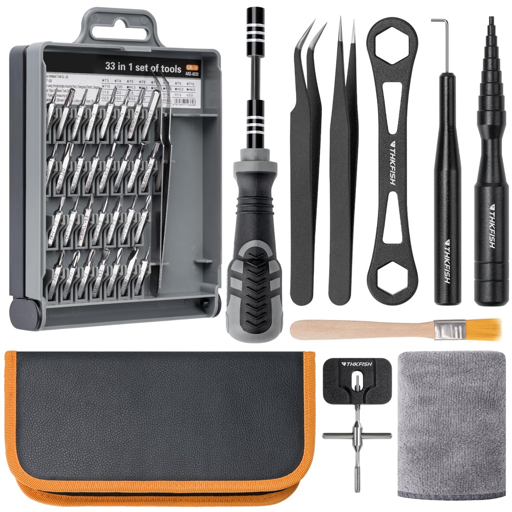 THKFISH fishing reel maintenance kit cover showing organized tools for on-the-go care.