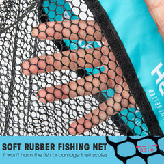 Folded net with breathable carry bag for portable use