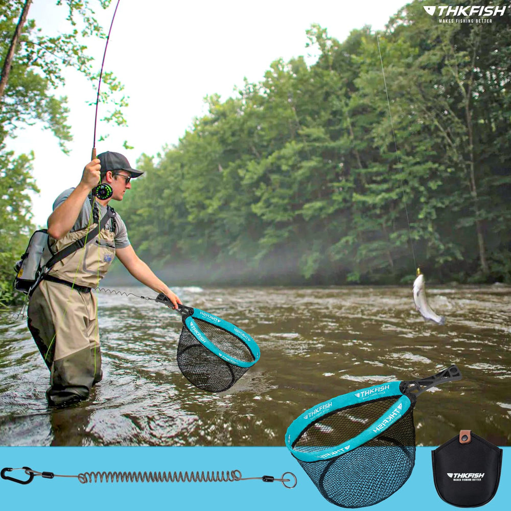 Net folded in compact bag for travel and storage