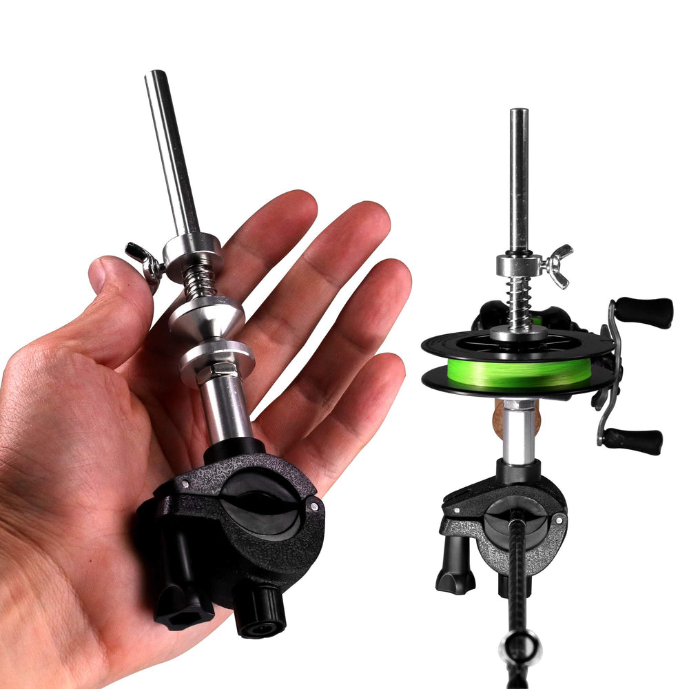 Attached to a fishing rod for replenishing line