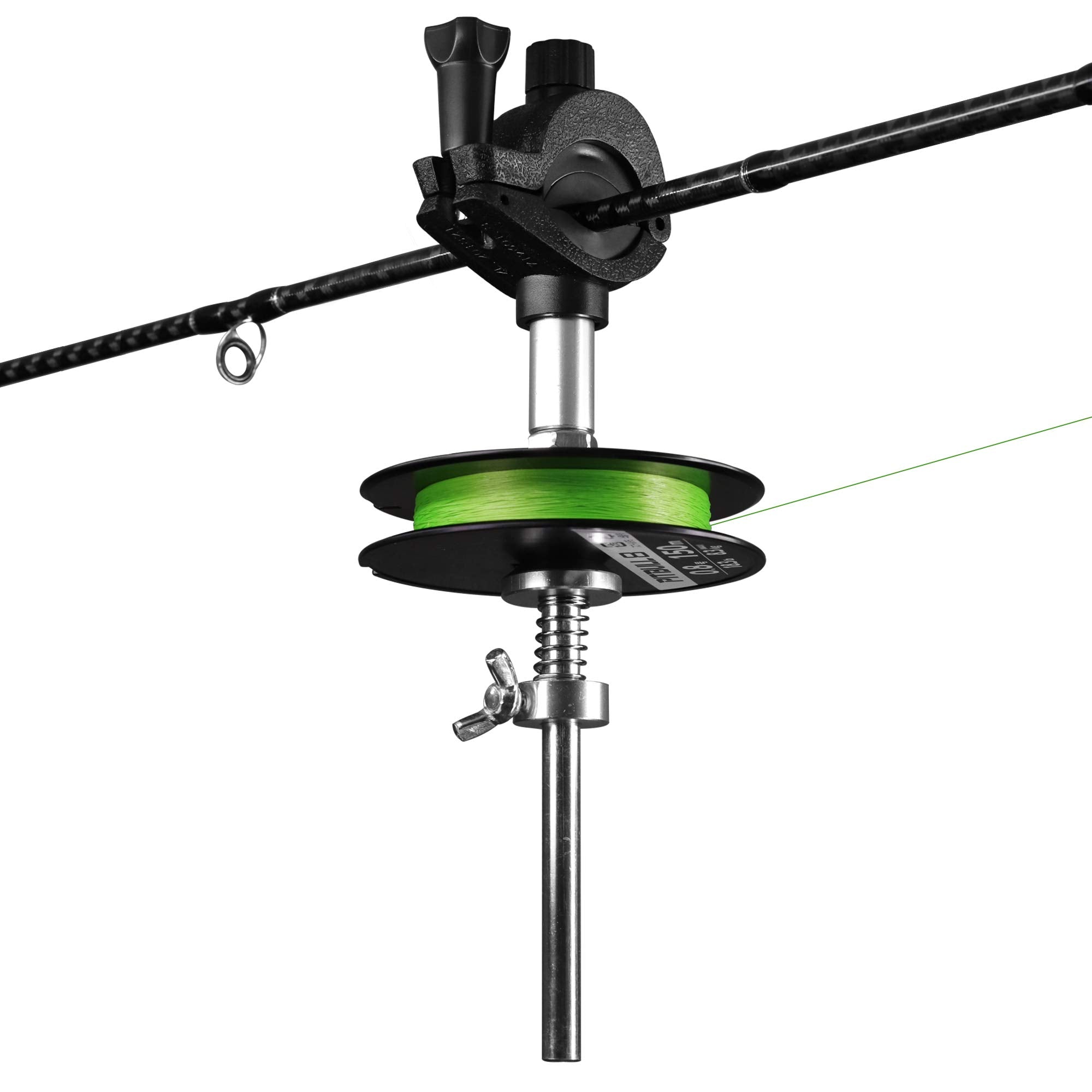 Front view of THKFISH fishing line spooler winder