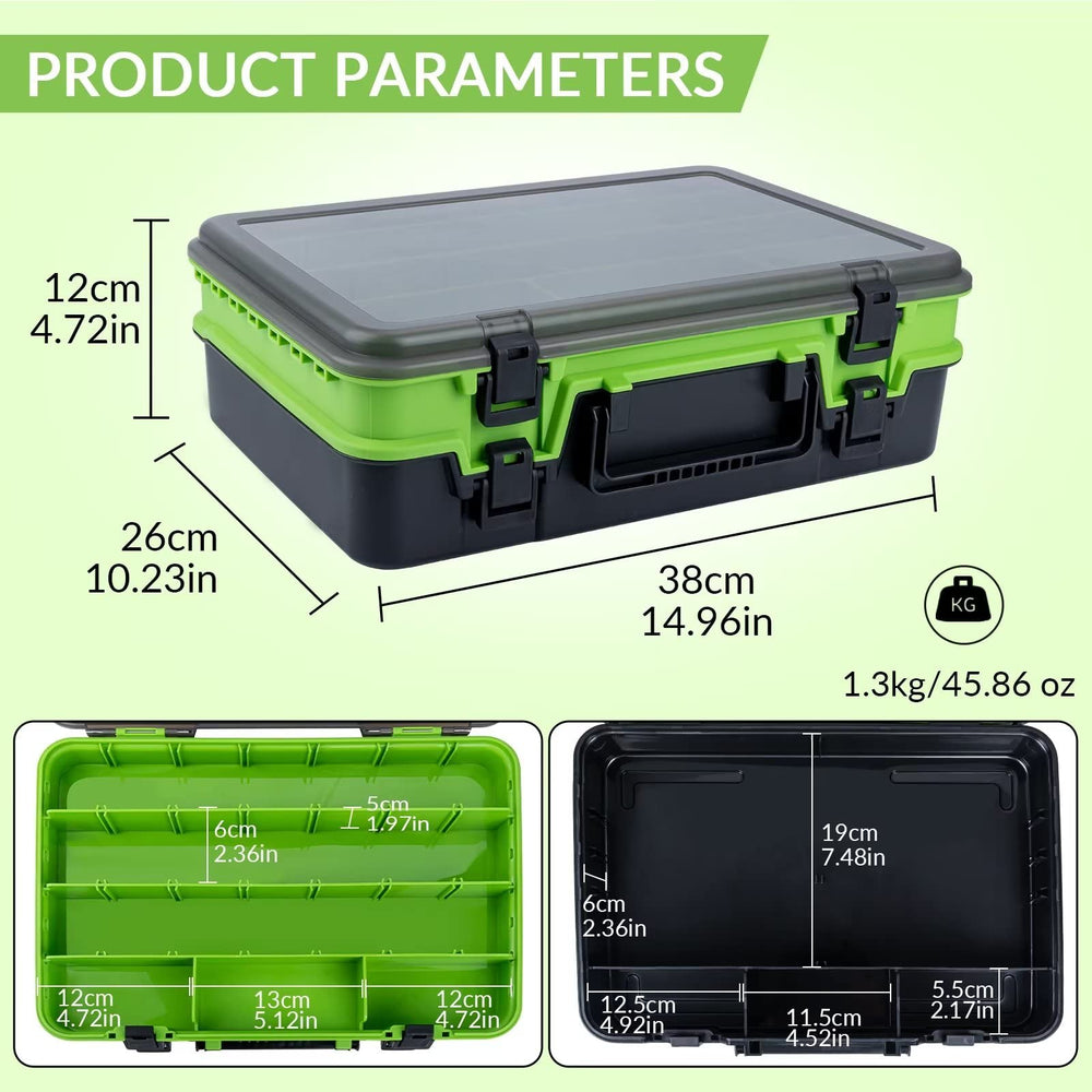 THKFISH tackle box ventilation holes promote airflow to reduce moisture during storage.