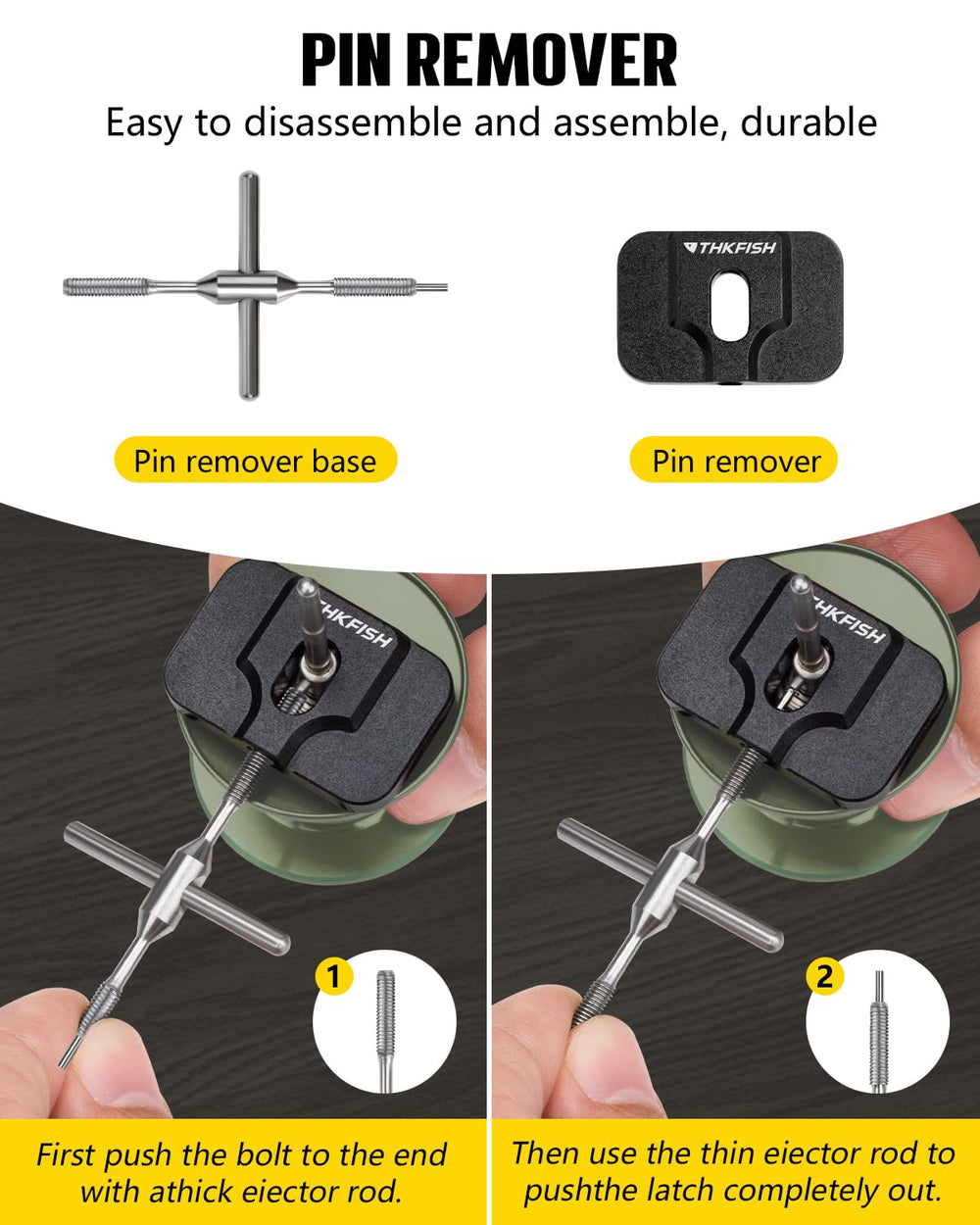 THKFISH trapezoidal awl enables bearing maintenance in tight spaces.