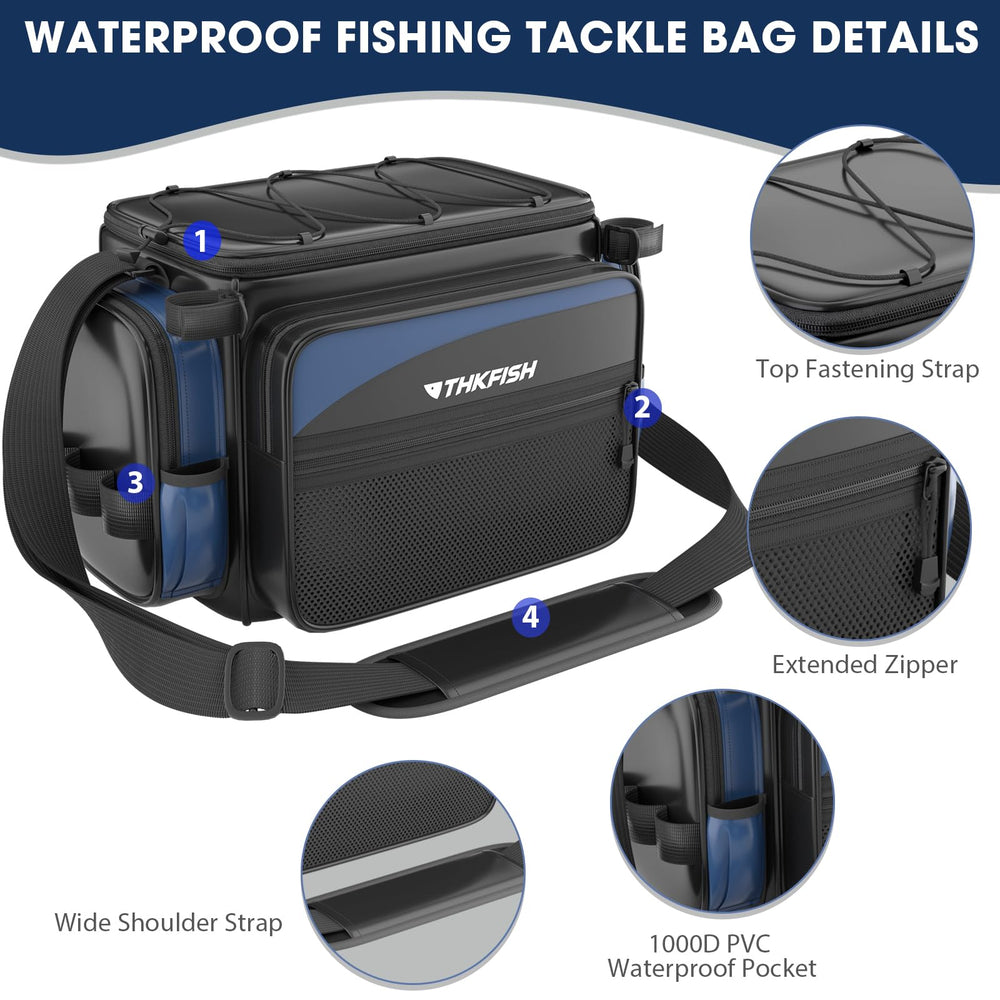 Padded shoulder strap and handles for comfortable carrying.