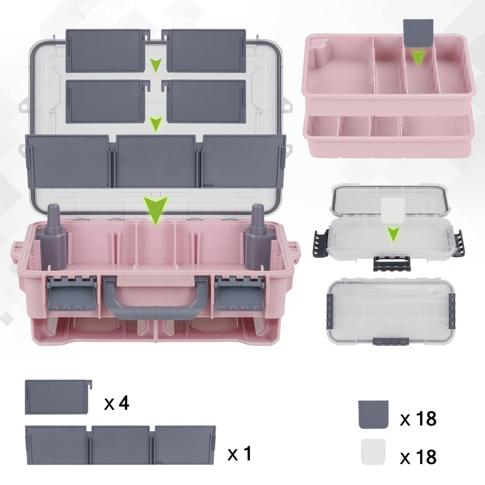 THKFISH waterproof tackle box portable design suits car trips and boat outings.