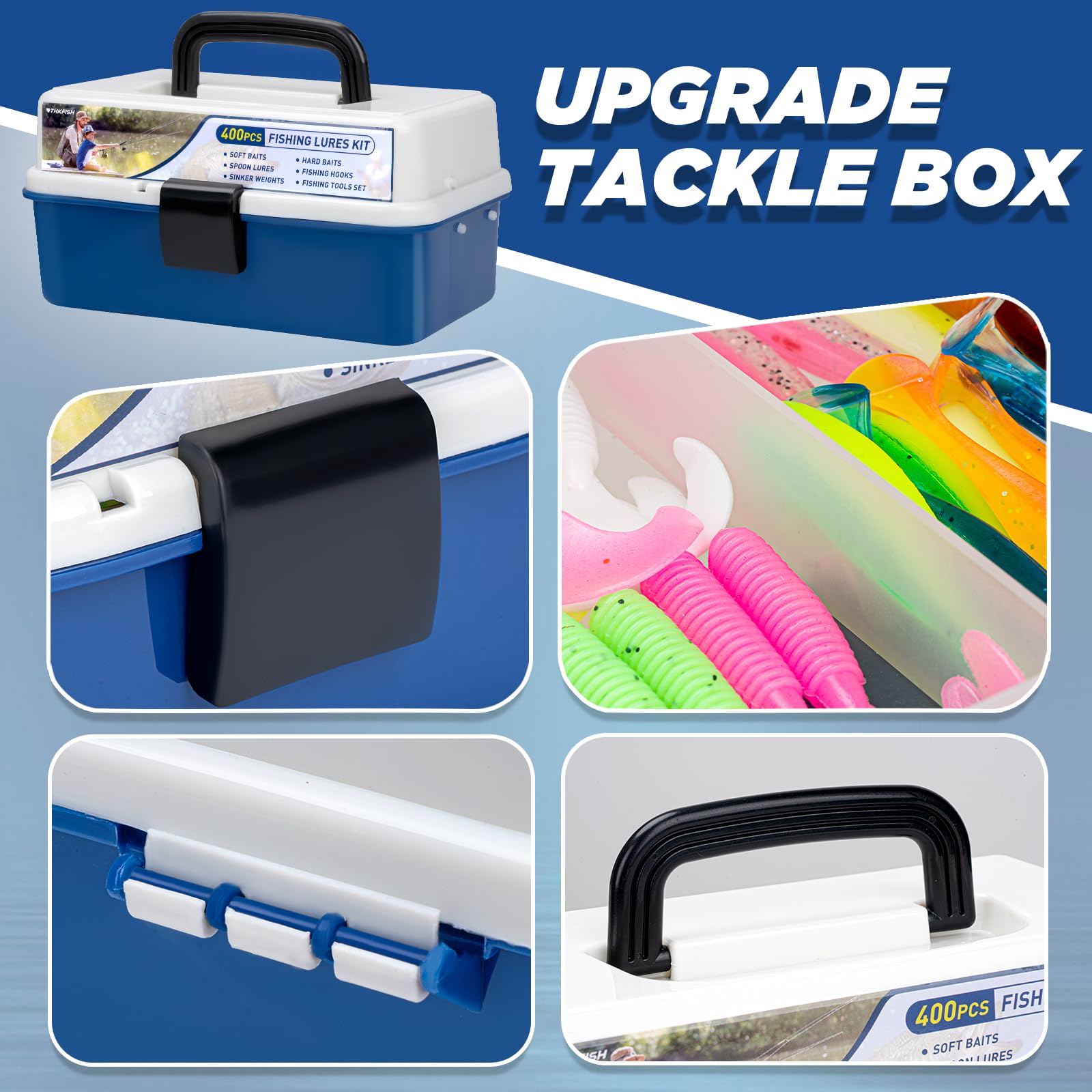 Overview of included accessories in THKFISH 400-piece kit