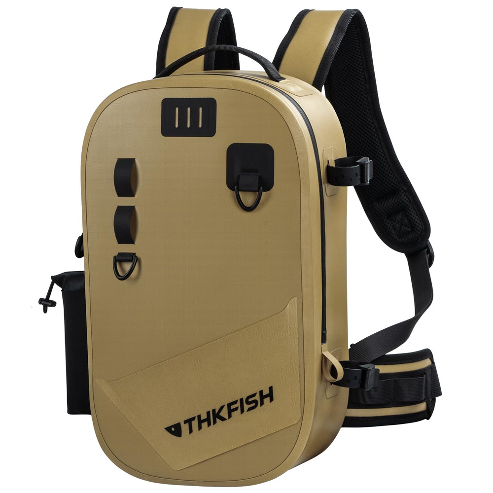 THKFISH IPX8 waterproof backpack front view for durable fishing trips