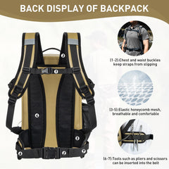 THKFISH IPX8 waterproof backpack interior organized for quick gear access