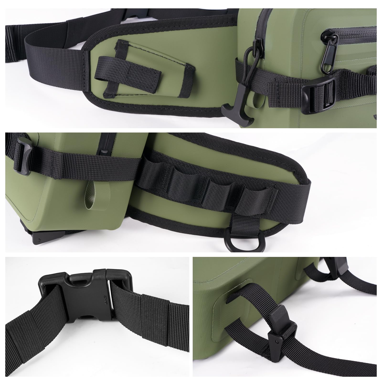 External buckles and fasteners for accessories