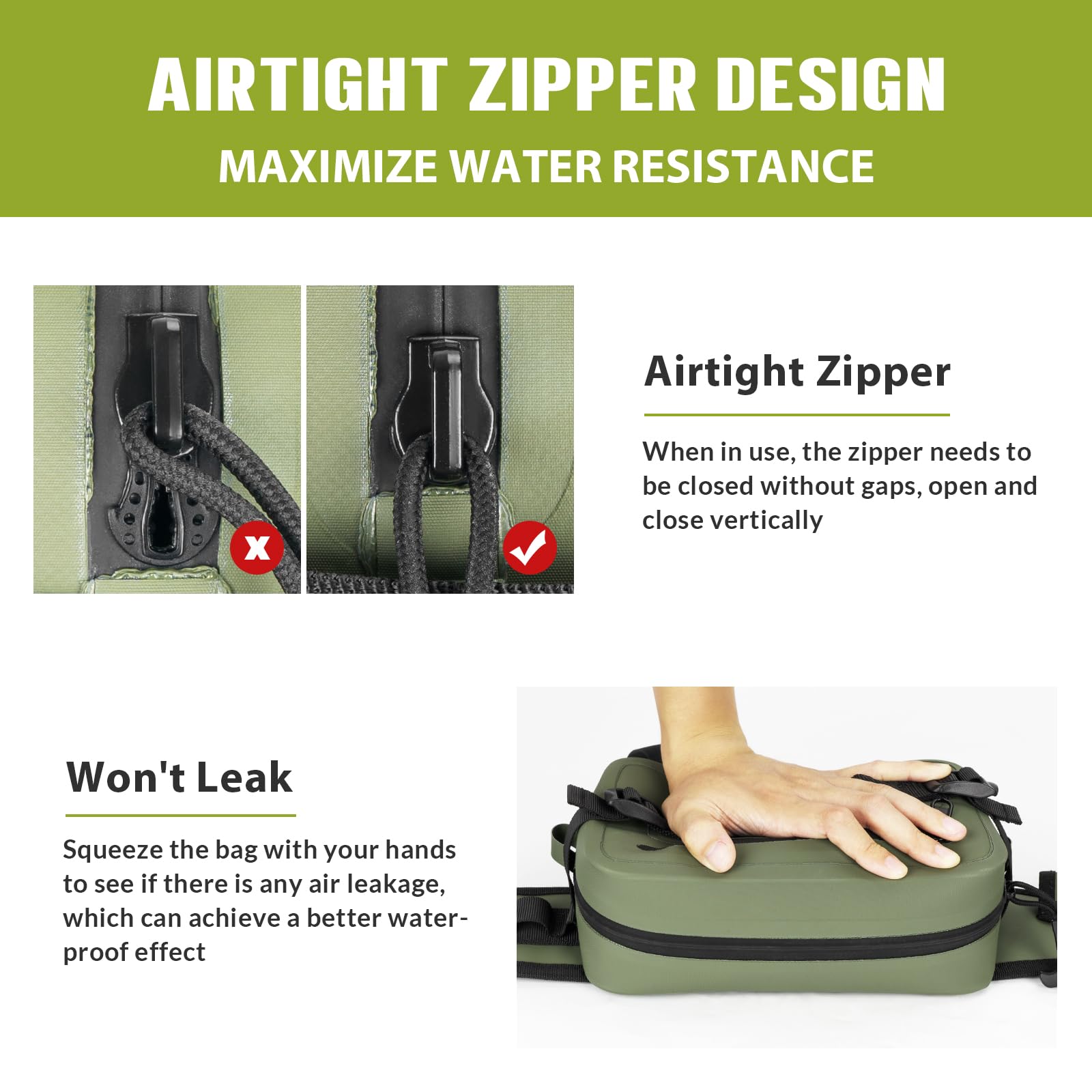 Interior mesh pockets for quick access