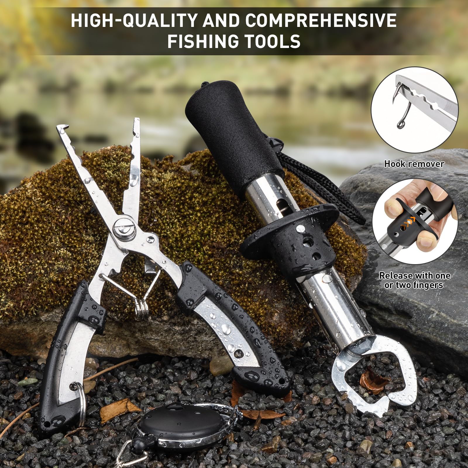 THKFISH hook remover tool makes safe hook removal easy.