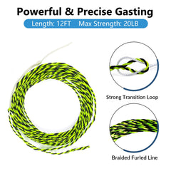 Carrying case with rods, flies, and line