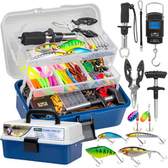 THKFISH 400pcs fishing tackle kit in a 3-layer box