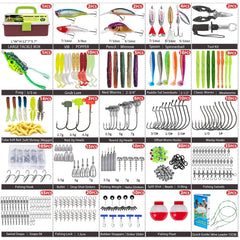 413-piece THKFISH fishing tackle kit contents