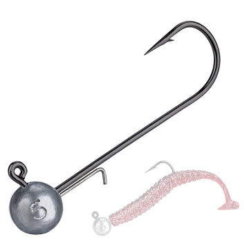 THKFISH ball jig head in silver half-ounce size