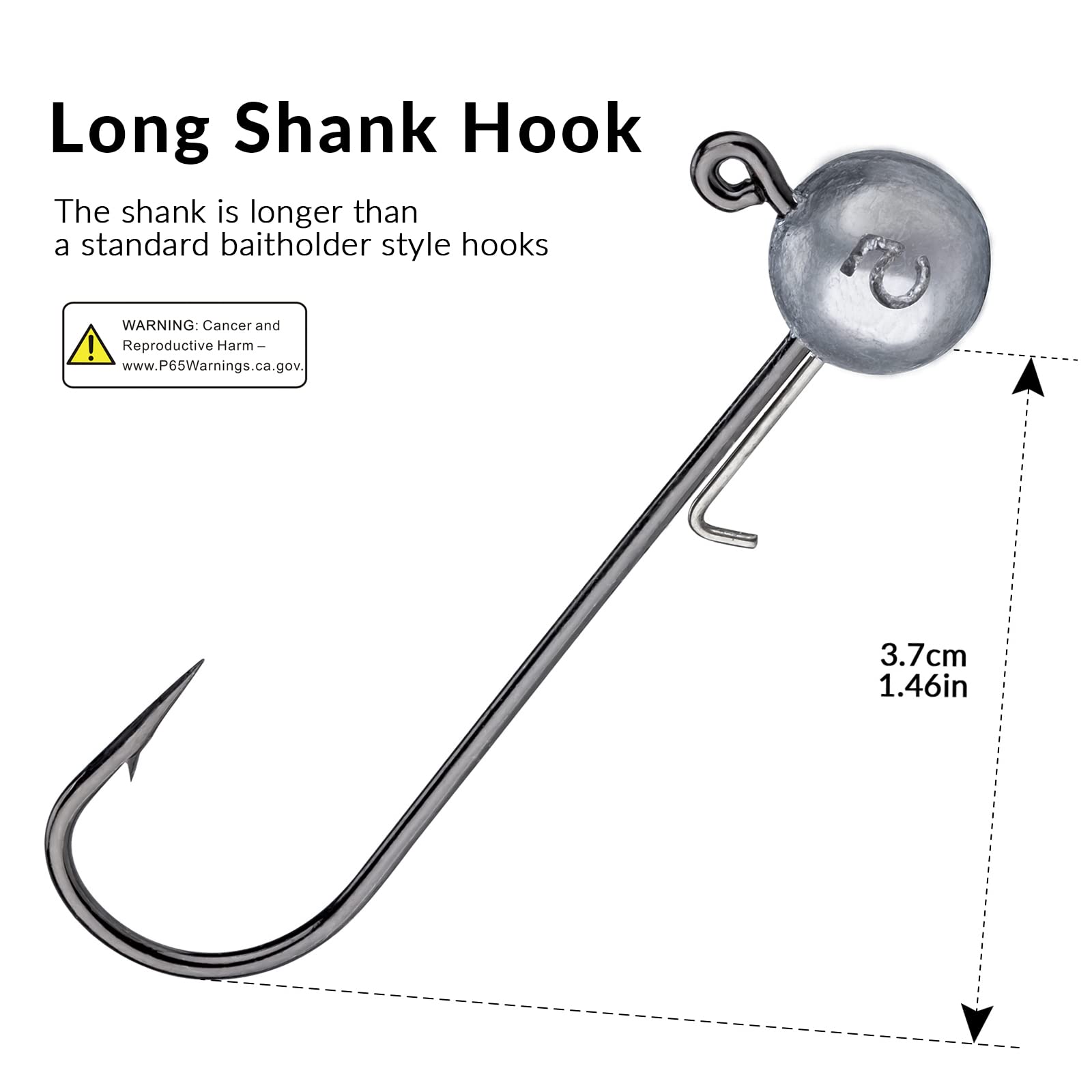 THKFISH ball jig head silver 1/6 oz