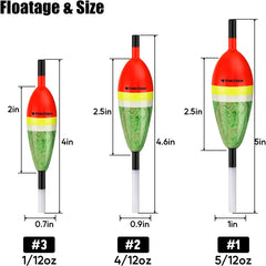 Close-up of premium balsa wood slip bobber with epoxy coating