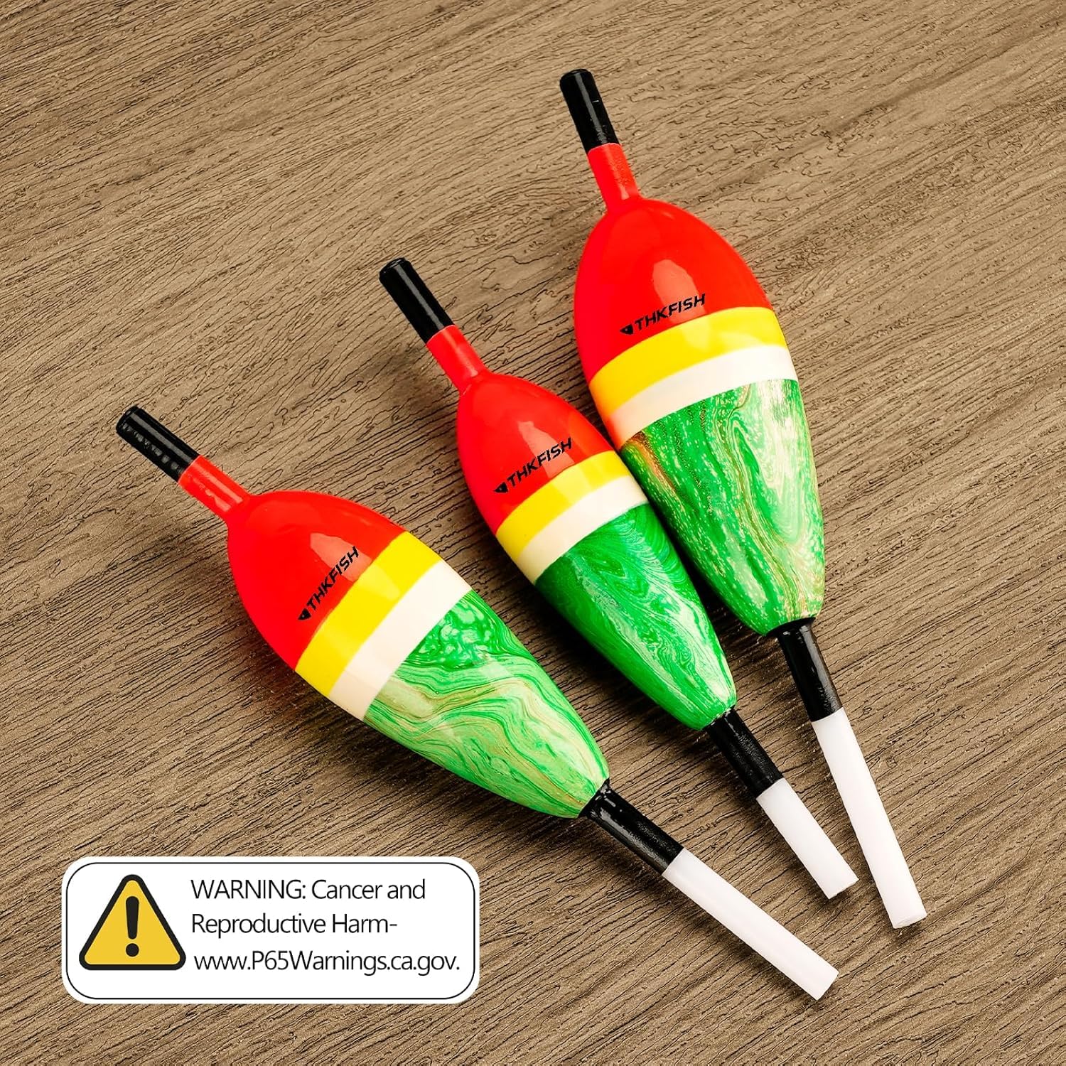 THKFISH slip bobbers packaging with 6 pieces