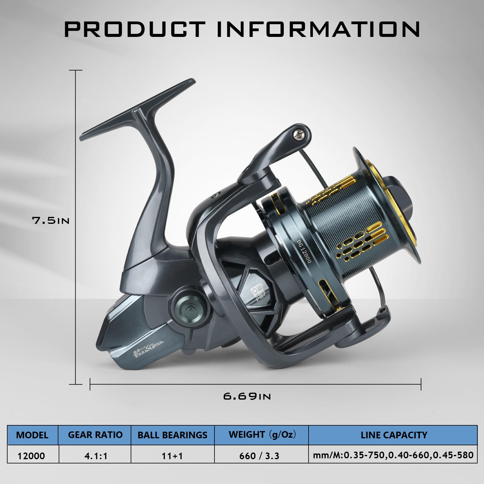 THKFISH DG-12000 handle and knob