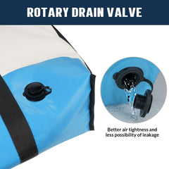Waterproof thick PVC material with leak-proof zipper close-up