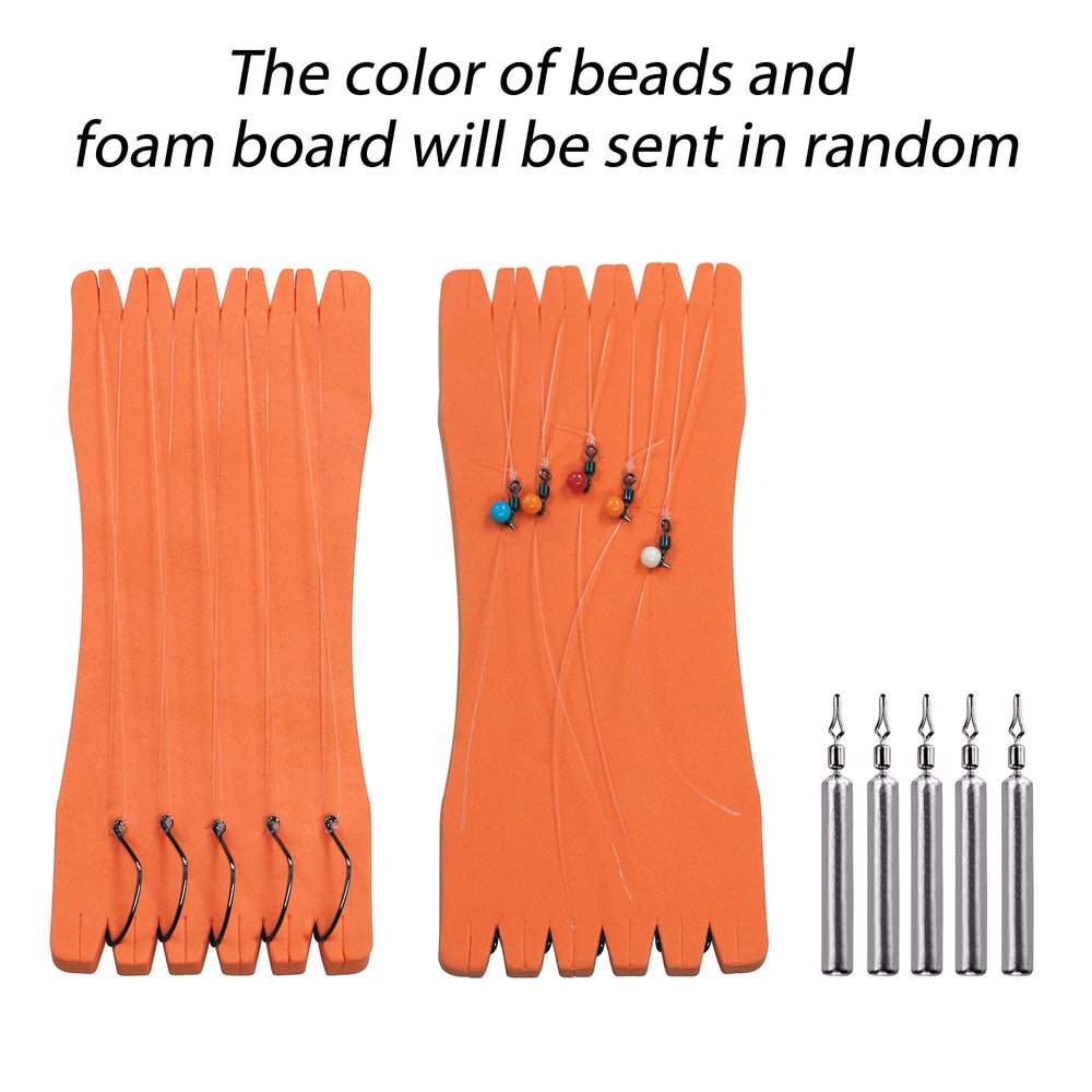 Drop shot weights and small hooks for bass fishing