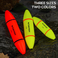 Close-up of the 0.1\" holes and smooth slip bobber body