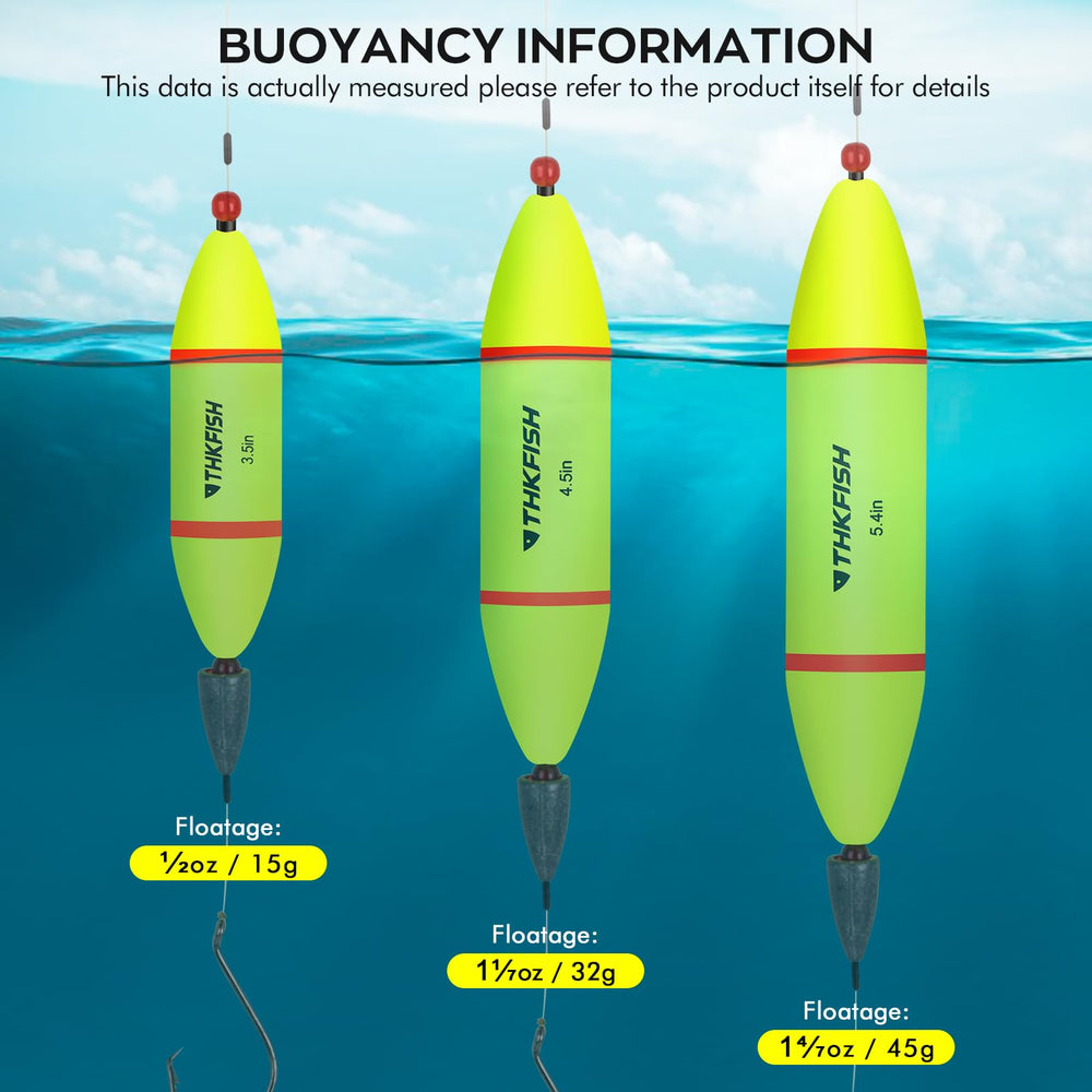 Slip bobber floating on water for catfish and bass