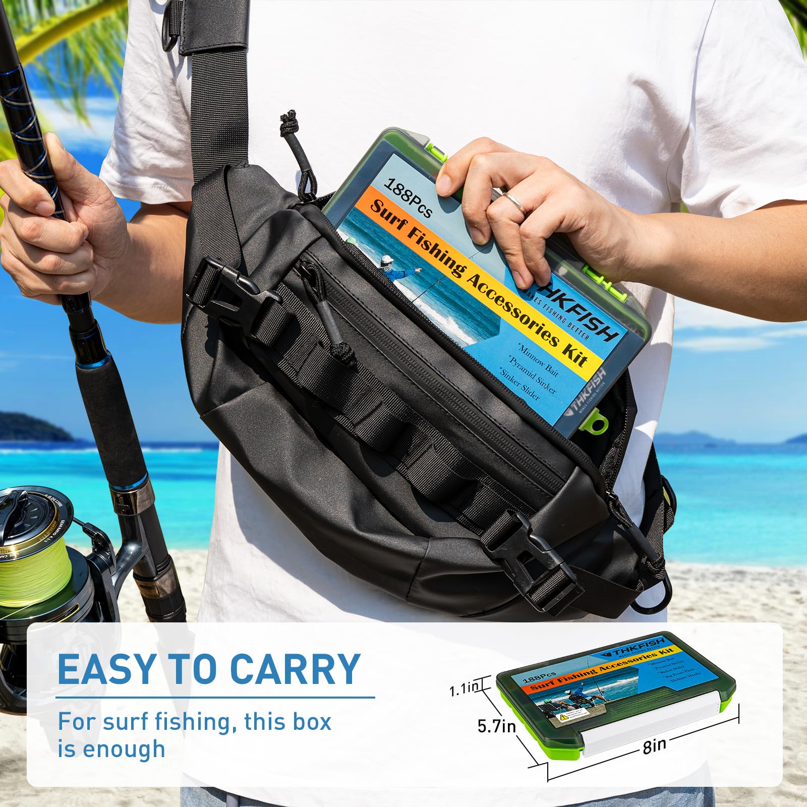 Saltwater fishing accessories in THKFISH kit