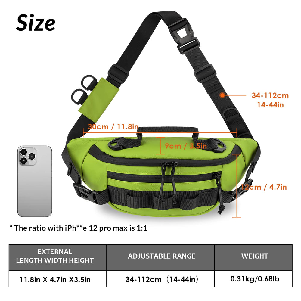 Removable hanging point on the belt for easy access