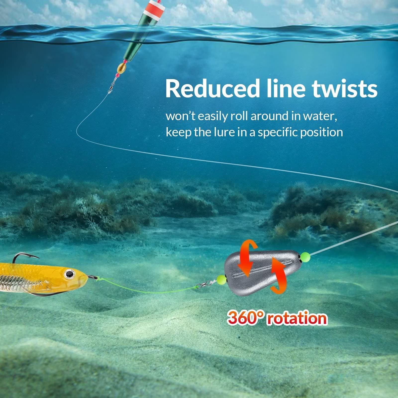 Saltwater and freshwater sinkers by THKFISH 40g 10pcs