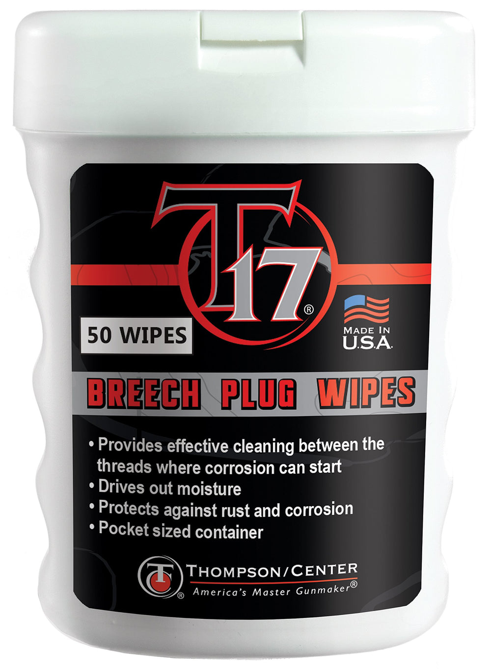 Thompson Center Breech Plug Wipes 50-pack packaging