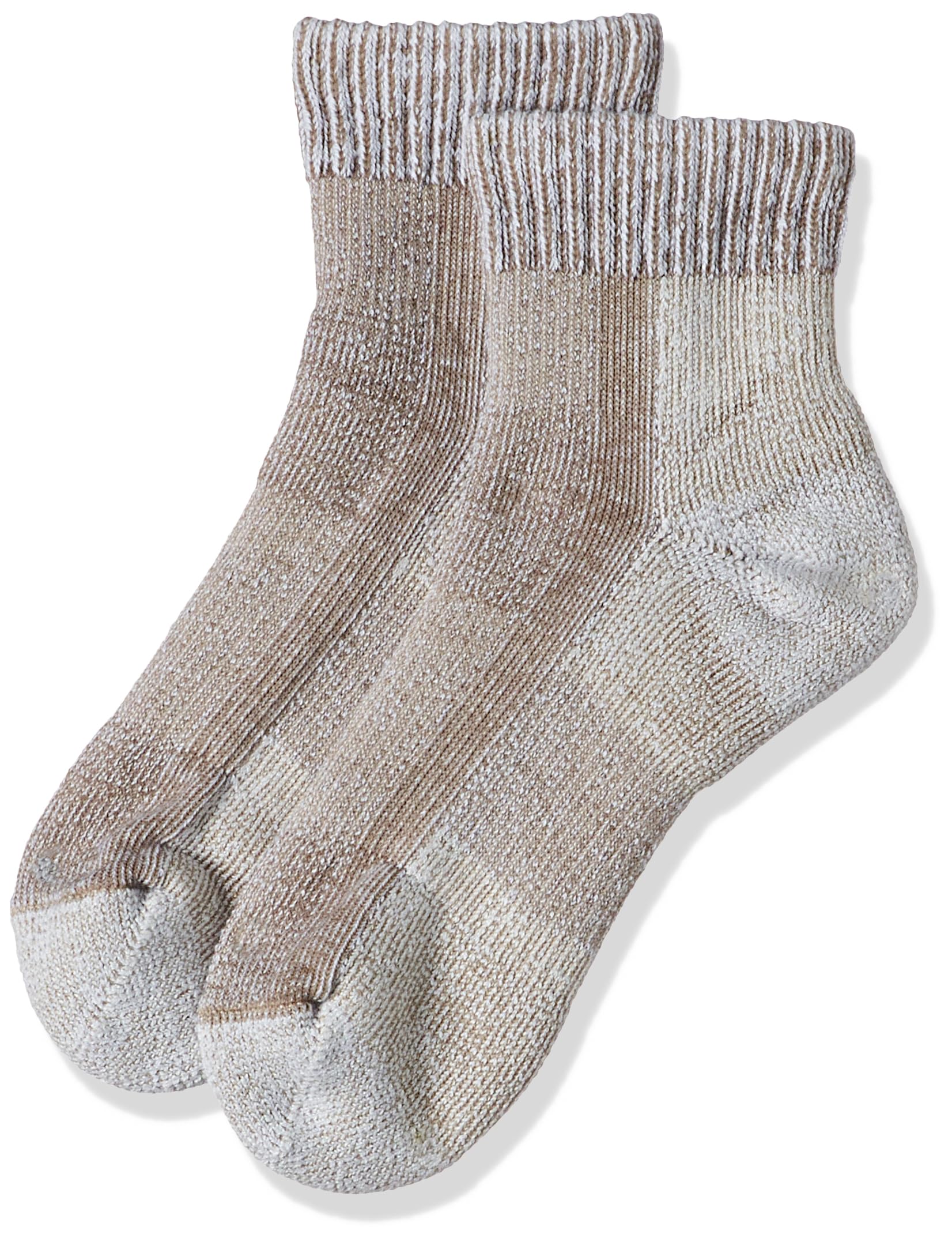 Thorlos LTHMX Max Cushion Hiking Ankle Sock showing heel and forefoot padding for blister protection on hikes