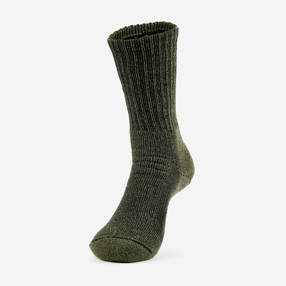 Thorlo Mens Hiking Moderate Cushion Crew upper knit detail for breathable comfort on trails