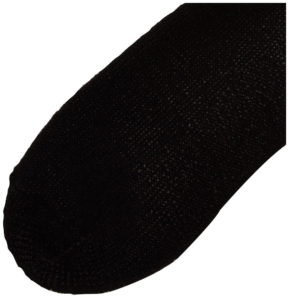 Thorlos MS anti-fatigue sock, close-up heel padding, supports reduced friction