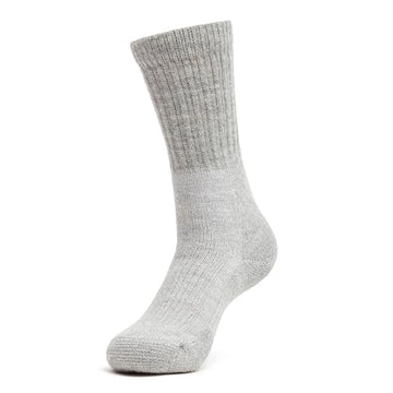 Close-up of ball and heel cushioning on Thorlos Trekking Crew Thick Cushion sock