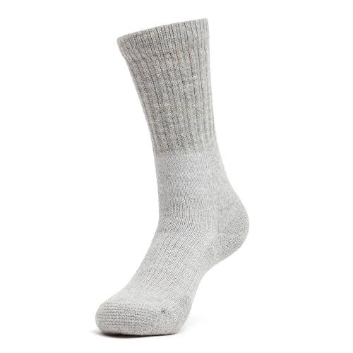 Close-up of ball and heel cushioning on Thorlos Trekking Crew Thick Cushion sock