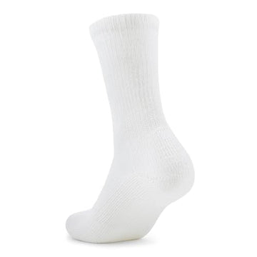 Thorlos Walking Crew 3-Pack White closeup fiber detail showcasing durability and softness